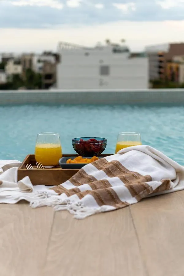 פלאייה דל כרמן Fancy 3 Bedroom Apartments In Downtown Playa Rooftop Pool Gym